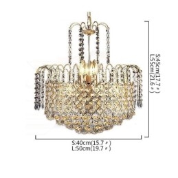 Designer Touch Decorative Luxury Crystal Chandelier Modern Elegant Pendant Light