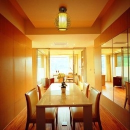 Designer Touch Decorative Unique Semi Flush Mount Creative Round Bamboo Ceiling Light Porch Lighting