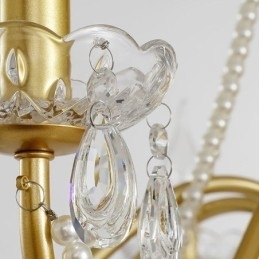 Designer Touch Decorative American Crystal Pendant Light Country Style Creative Iron Art Ceiling Light