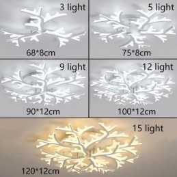 Designer Touch Decorative Flush Mount Modern Minimalist Antler Ceiling Light