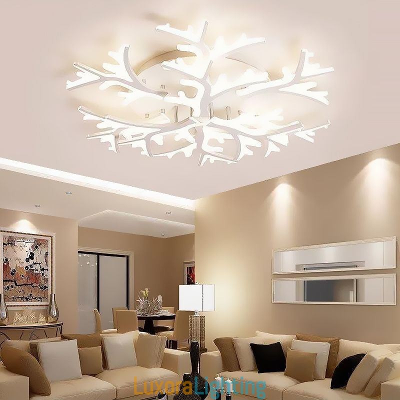 Designer Touch Decorative Flush Mount Modern Minimalist Antler Ceiling Light