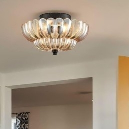 Designer Touch Decorative Modern Simple Flush Mount Lotus Base Ceiling Lamp