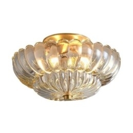 Designer Touch Decorative Modern Flush Mount Lotus Base Ceiling Light