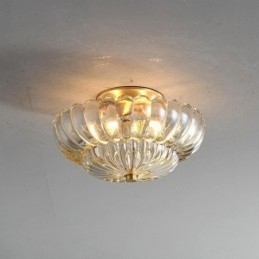 Designer Touch Decorative Modern Flush Mount Lotus Base Ceiling Light