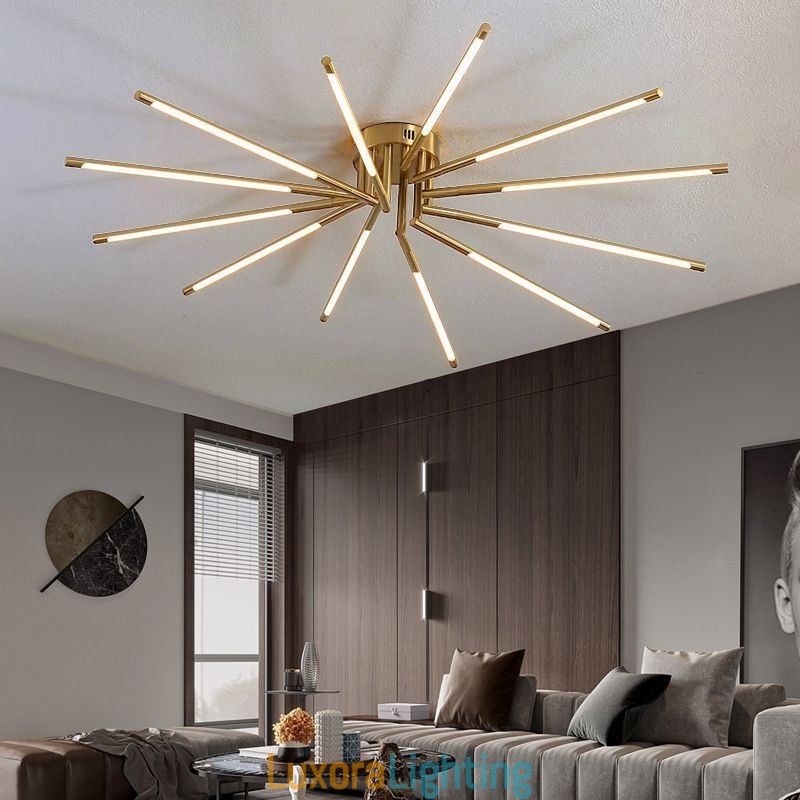 Designer Touch Decorative Simple Flush Mount Fireworks Ceiling Light