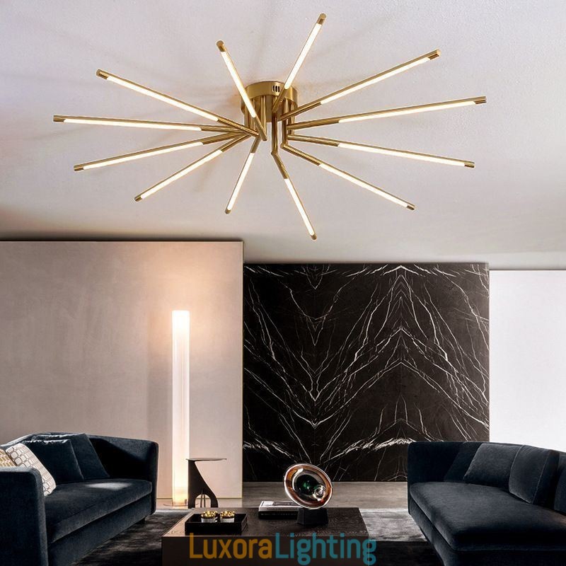 Designer Touch Decorative Simple Flush Mount Fireworks Ceiling Light