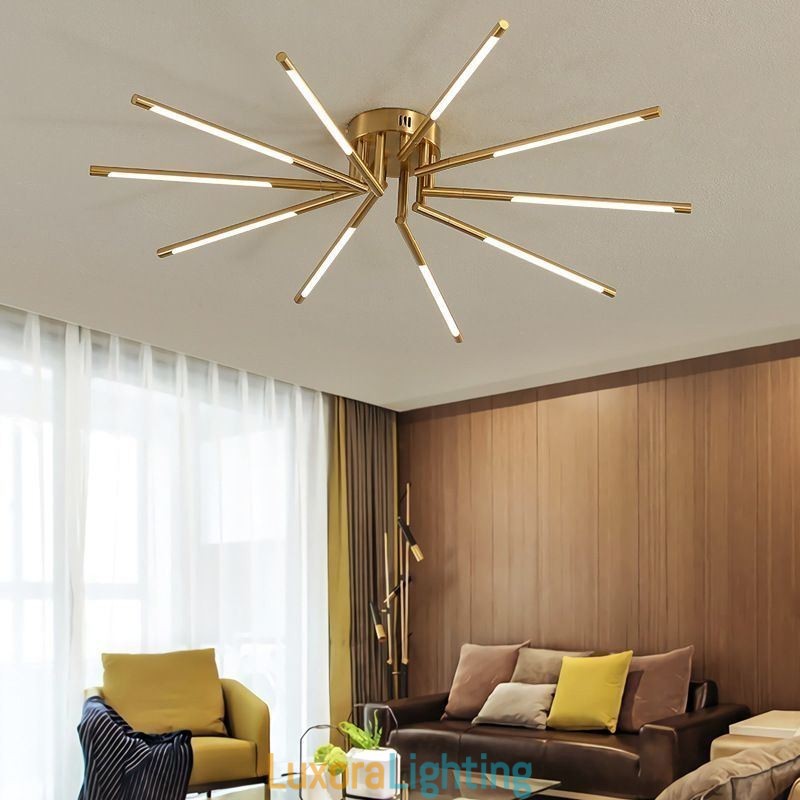 Designer Touch Decorative Simple Flush Mount Fireworks Ceiling Light