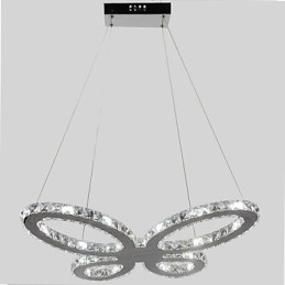 Designer Touch Decorative Modern Contemporary Chrome Metal Chandelier