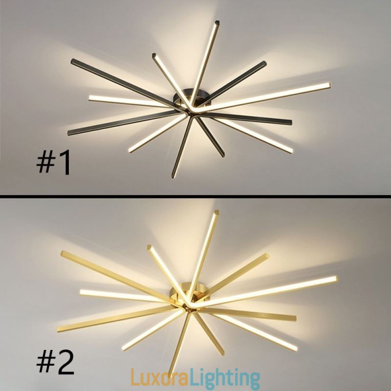 Designer Touch Decorative Flush Mount Modern Minimalist Fireworks Ceiling Light