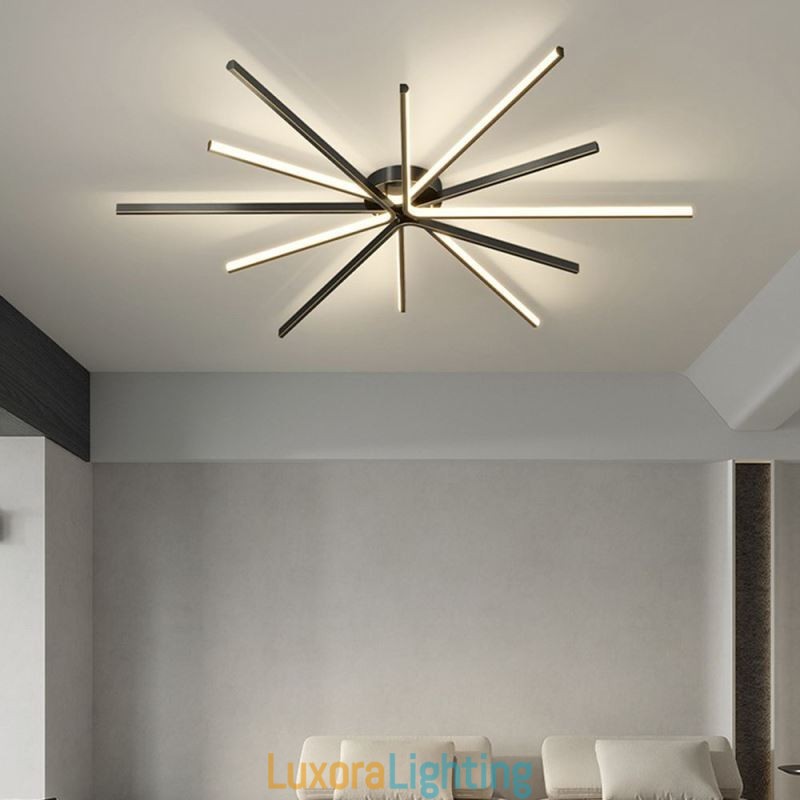 Designer Touch Decorative Flush Mount Modern Minimalist Fireworks Ceiling Light