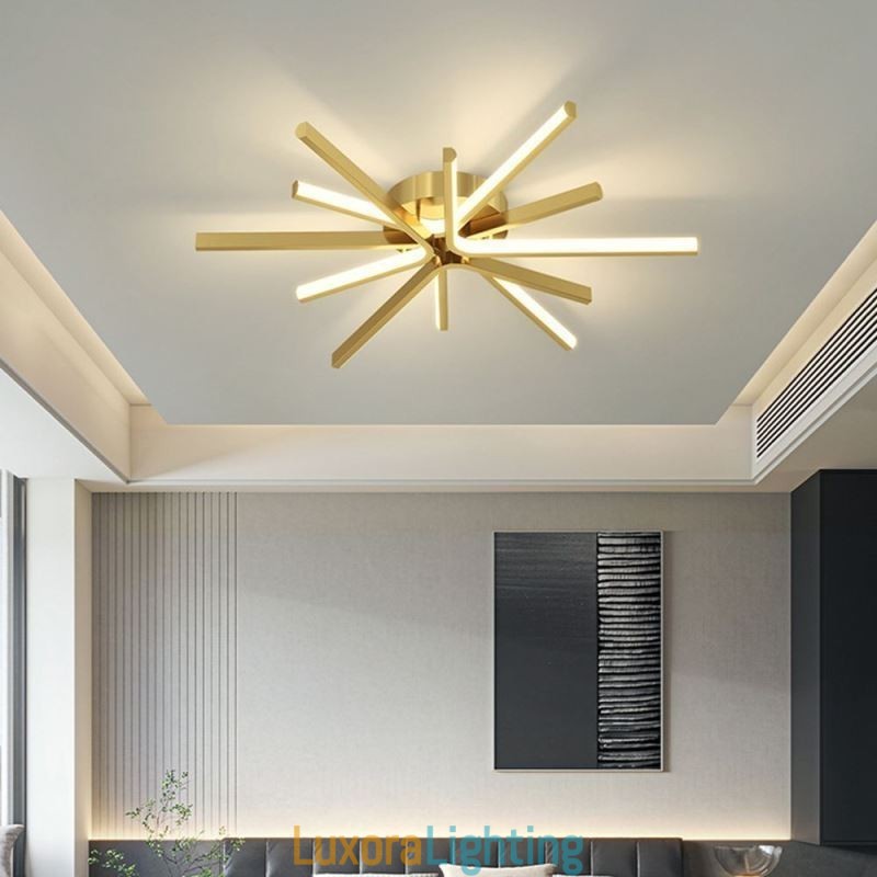 Designer Touch Decorative Flush Mount Modern Minimalist Fireworks Ceiling Light