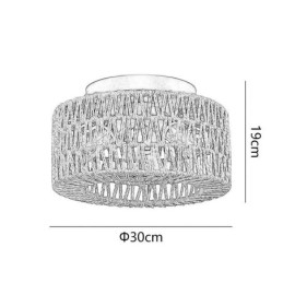 Designer Touch Decorative Country Style Flush Mount American Woven Cage Ceiling Light