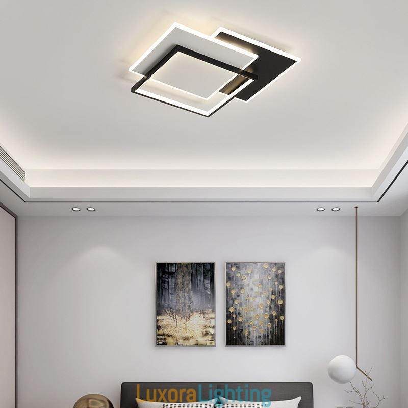 Designer Touch Decorative Flush Mount Minimalist Acrylic Square Ceiling Light 40 50cm