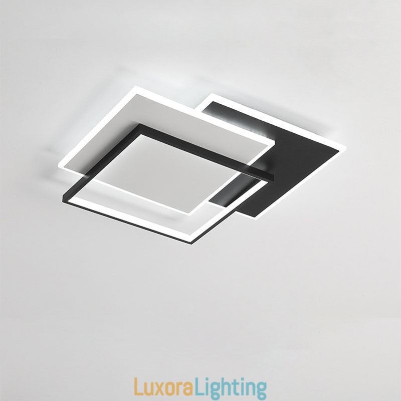 Designer Touch Decorative Flush Mount Minimalist Acrylic Square Ceiling Light 40 50cm