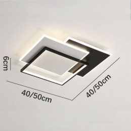 Designer Touch Decorative Flush Mount Minimalist Acrylic Square Ceiling Light 40 50cm