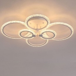 Designer Touch Decorative Flush Mount Modern Minimalist Circle Acrylic Flower Ceiling Light