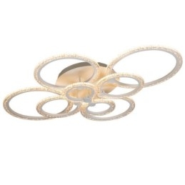 Designer Touch Decorative Flush Mount Modern Minimalist Circle Acrylic Flower Ceiling Light