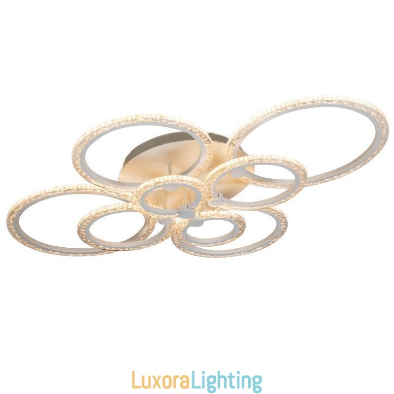 Designer Touch Decorative Flush Mount Modern Minimalist Circle Acrylic Flower Ceiling Light