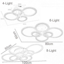 Designer Touch Decorative Flush Mount Modern Minimalist Circle Acrylic Flower Ceiling Light