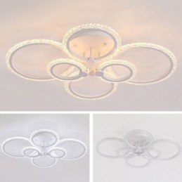 Designer Touch Decorative Flush Mount Modern Minimalist Circle Acrylic Flower Ceiling Light