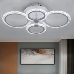 Designer Touch Decorative Flush Mount Modern Minimalist Circle Acrylic Flower Ceiling Light