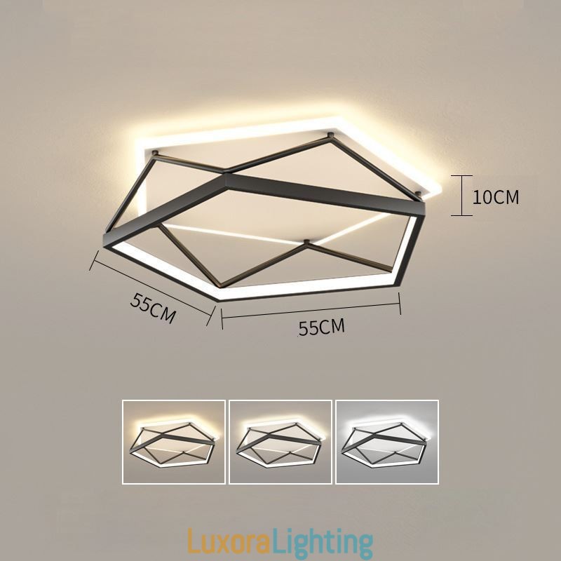 Designer Touch Decorative Flush Mount Hollow Three dimensional Ceiling Light 55cm