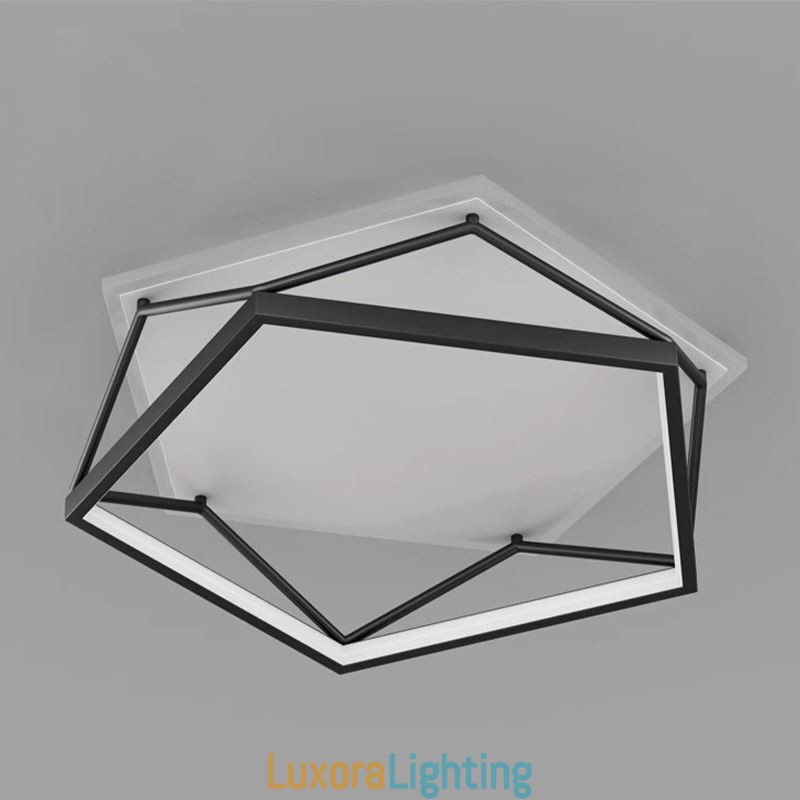 Designer Touch Decorative Flush Mount Hollow Three dimensional Ceiling Light 55cm
