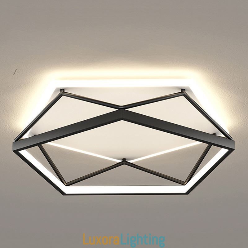 Designer Touch Decorative Flush Mount Hollow Three dimensional Ceiling Light 55cm