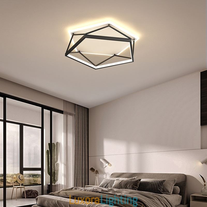 Designer Touch Decorative Flush Mount Hollow Three dimensional Ceiling Light 55cm