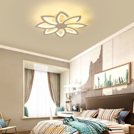 Designer Touch Decorative Flush Mount Eye catching Acrylic Flower Ceiling Light 55cm