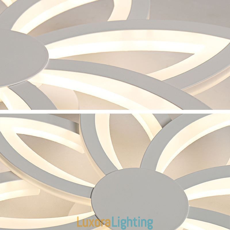 Designer Touch Decorative Flush Mount Eye catching Acrylic Flower Ceiling Light 55cm