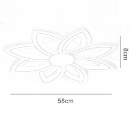 Designer Touch Decorative Flush Mount Eye catching Acrylic Flower Ceiling Light 55cm