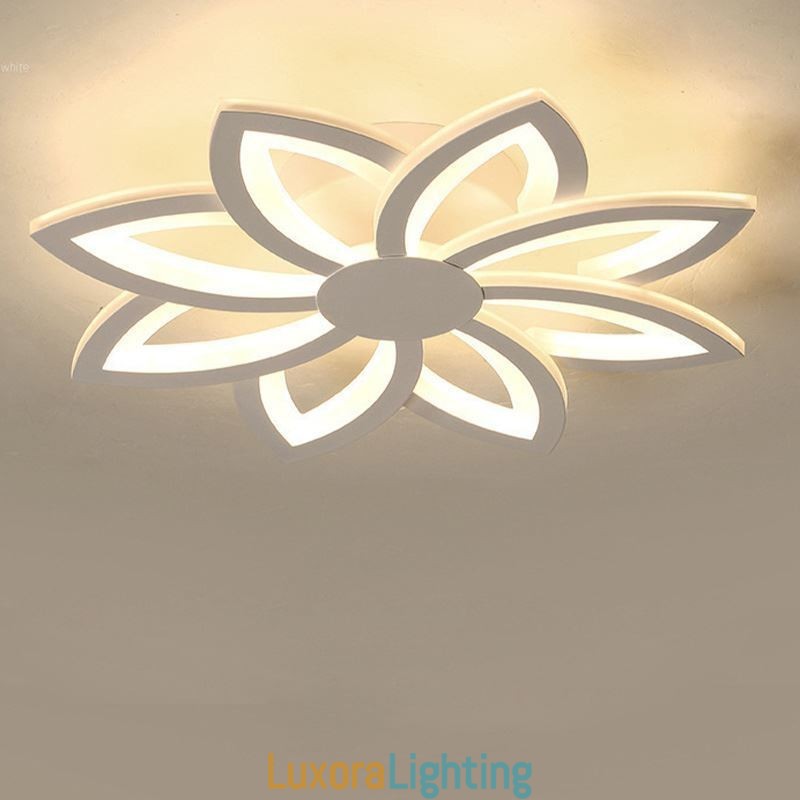 Designer Touch Decorative Flush Mount Eye catching Acrylic Flower Ceiling Light 55cm
