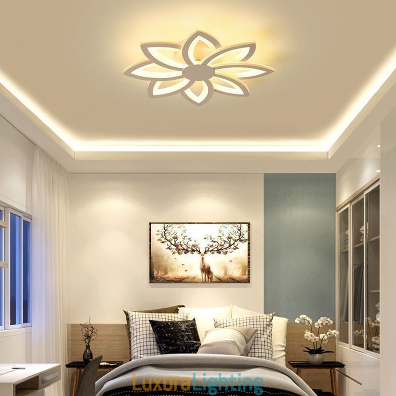 Designer Touch Decorative Flush Mount Eye catching Acrylic Flower Ceiling Light 55cm