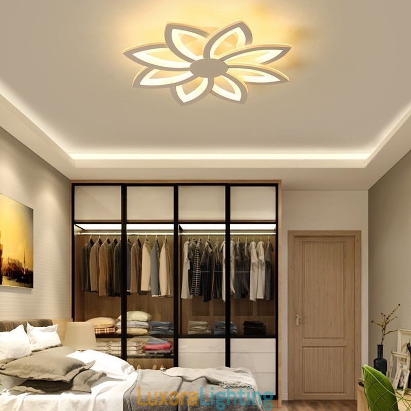 Designer Touch Decorative Flush Mount Eye catching Acrylic Flower Ceiling Light 55cm