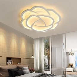Designer Touch Decorative Flush Mount Modern Simple Rose Acrylic Ceiling Light 52cm
