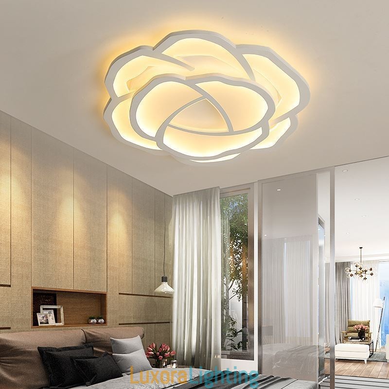 Designer Touch Decorative Flush Mount Modern Simple Rose Acrylic Ceiling Light 52cm