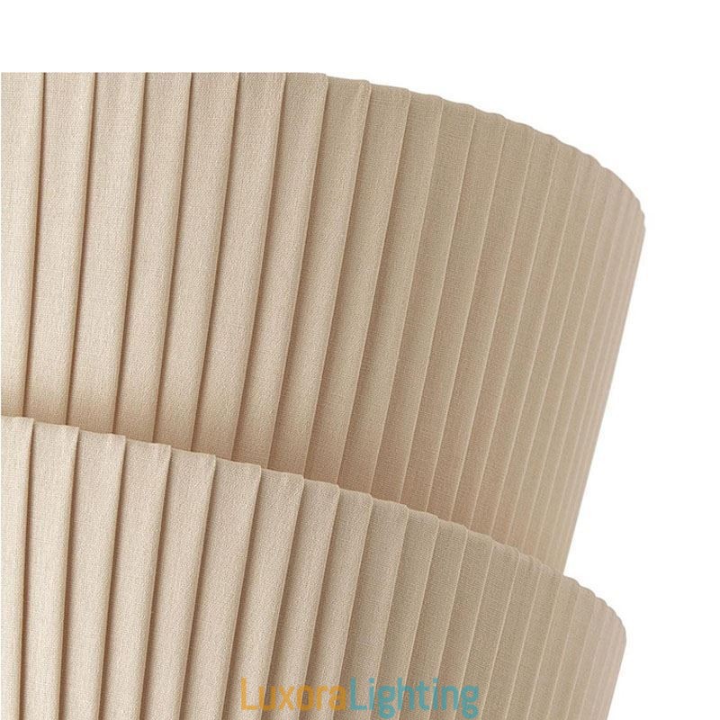 Designer Touch Decorative Wabi Sabi Flush Mount French Cream Style Double Layer Fabric Lampshade Ceiling Lamp