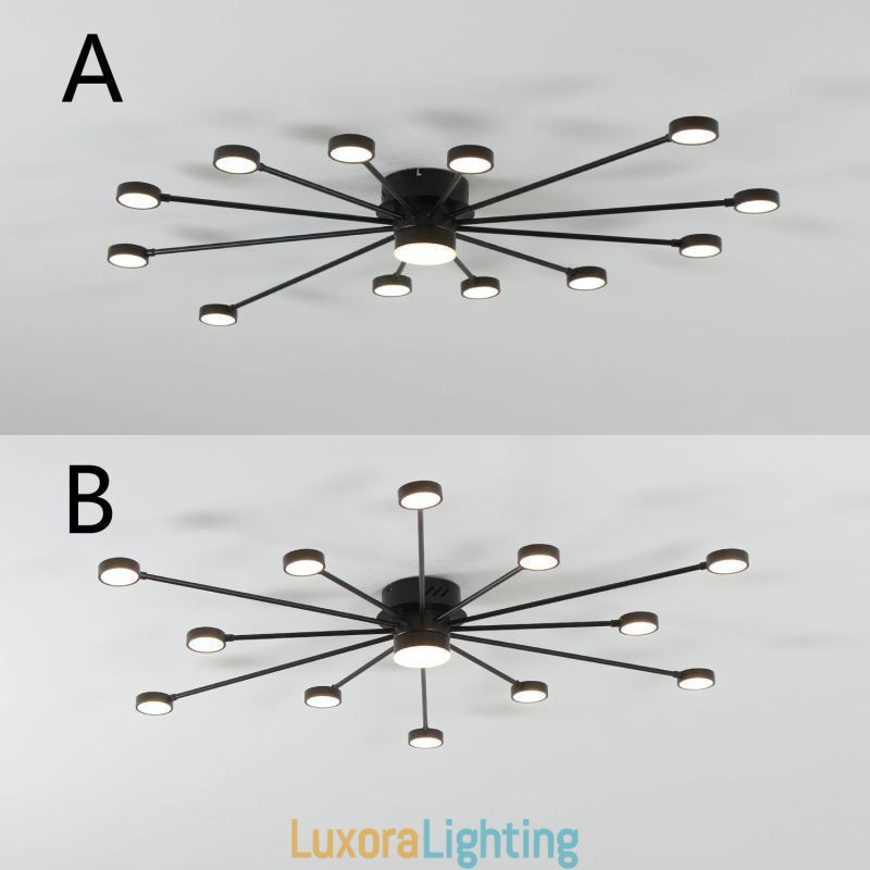 Designer Touch Decorative Flush Mount Modern Minimalist Ceiling Light Acrylic Lightshade