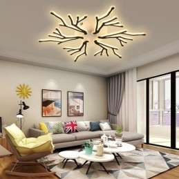 Designer Touch Decorative Flush Mount Acrylic Branch Ceiling Light