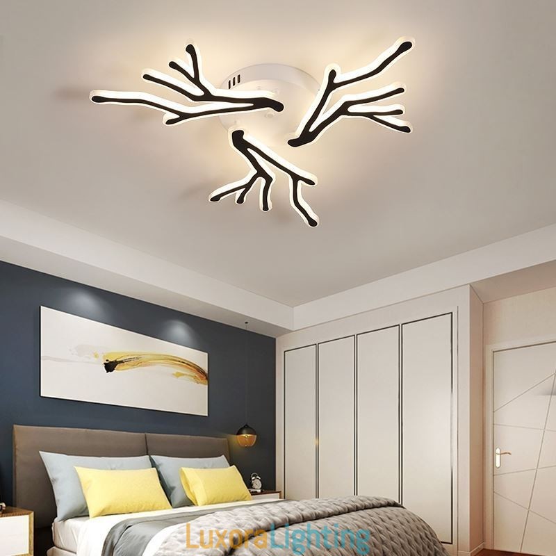 Designer Touch Decorative Flush Mount Acrylic Branch Ceiling Light