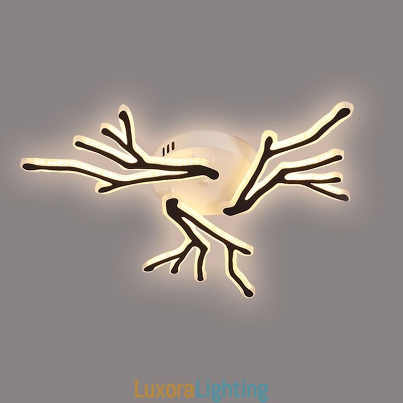Designer Touch Decorative Flush Mount Acrylic Branch Ceiling Light