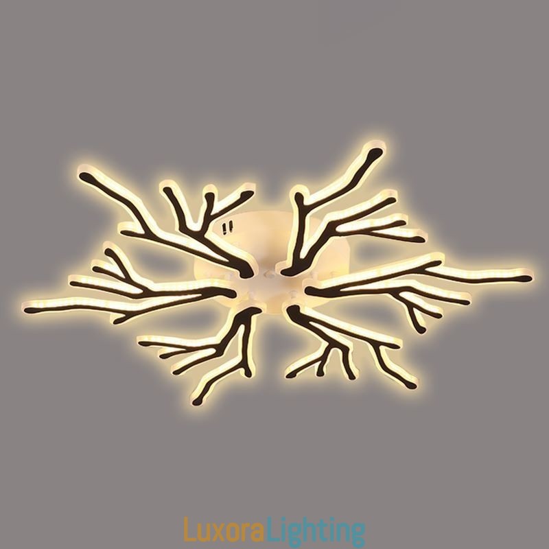 Designer Touch Decorative Flush Mount Acrylic Branch Ceiling Light