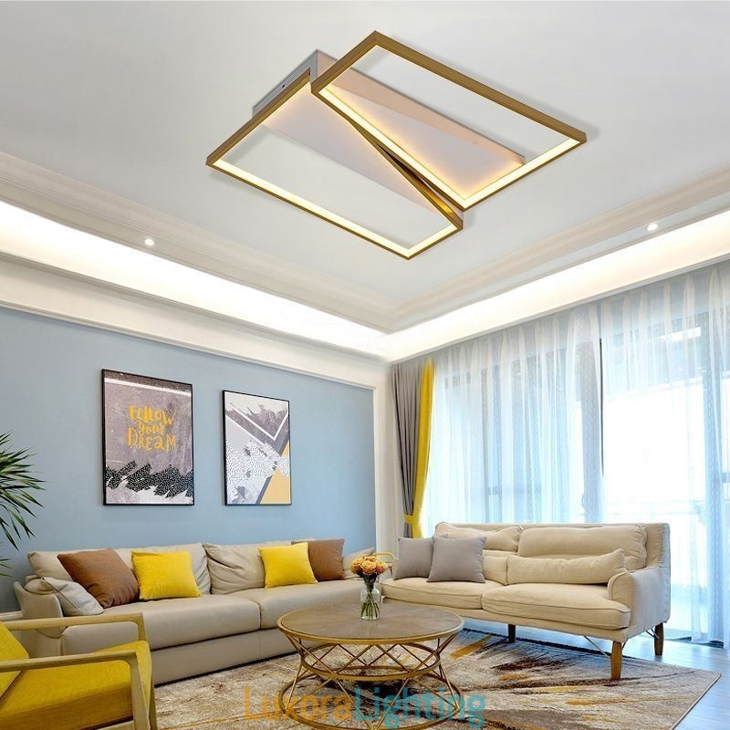 Designer Touch Decorative Flush Mount Minimalist Mosaic Trapezium Ceiling Light