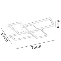 Designer Touch Decorative Flush Mount Mosaic Geometric Square Ceiling Light Fixture