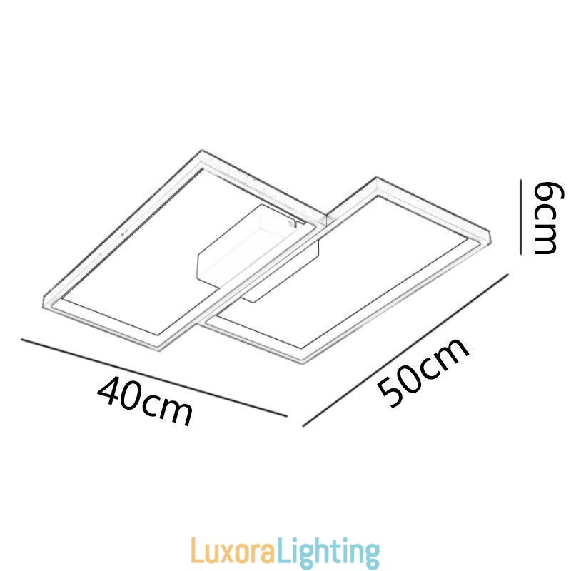 Designer Touch Decorative Flush Mount Mosaic Geometric Square Ceiling Lamp