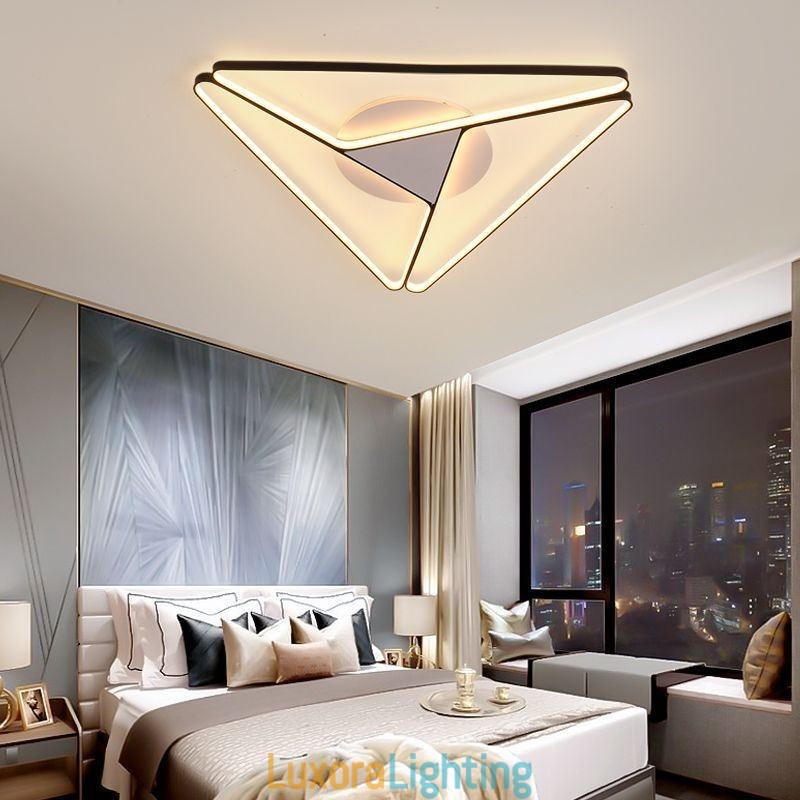 Designer Touch Decorative Flush Mount Minimalist Triangle Ceiling Light