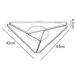 Designer Touch Decorative Flush Mount Minimalist Triangle Ceiling Light