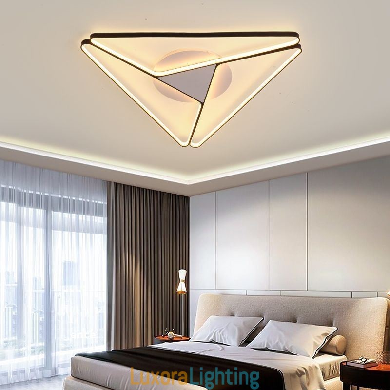 Designer Touch Decorative Flush Mount Minimalist Triangle Ceiling Light