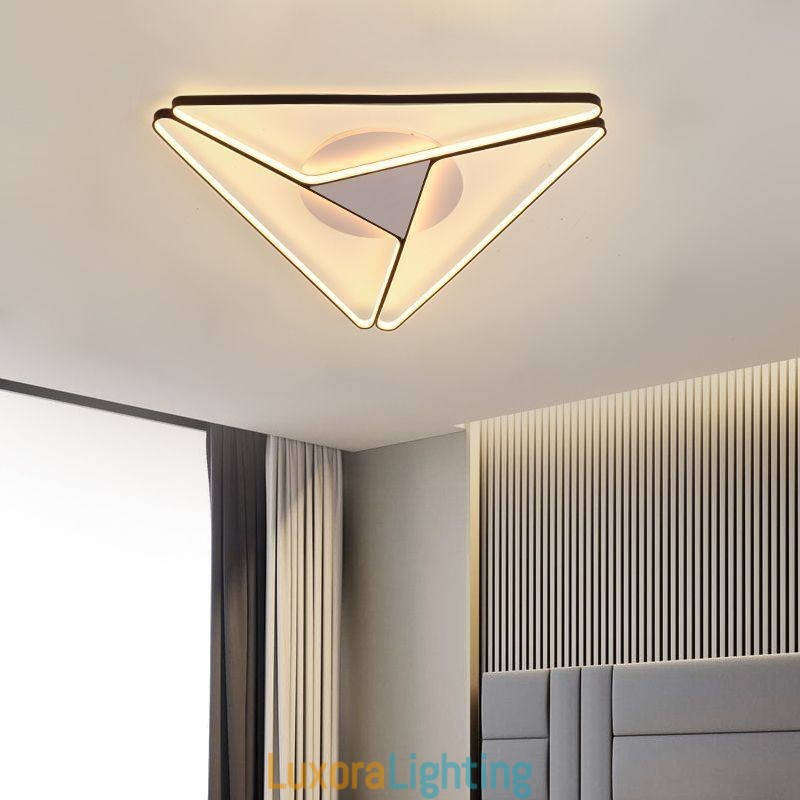 Designer Touch Decorative Flush Mount Minimalist Triangle Ceiling Light